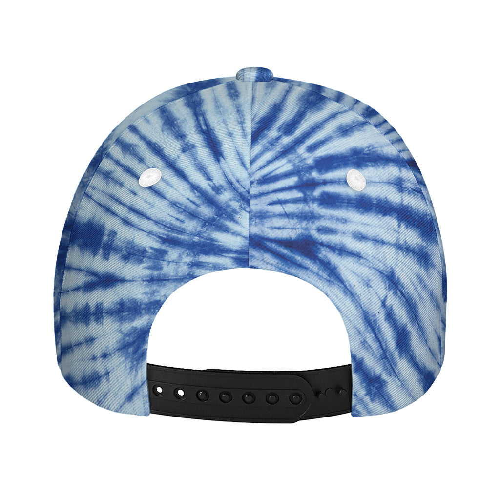 Blue Tie Dye Print Baseball Cap