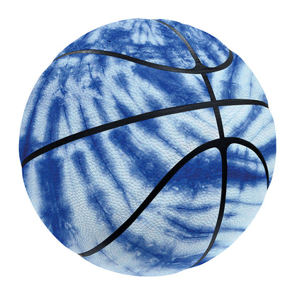 Blue Tie Dye Print Basketball
