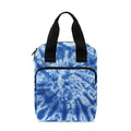 Blue Tie Dye Print Bible Tote Bag