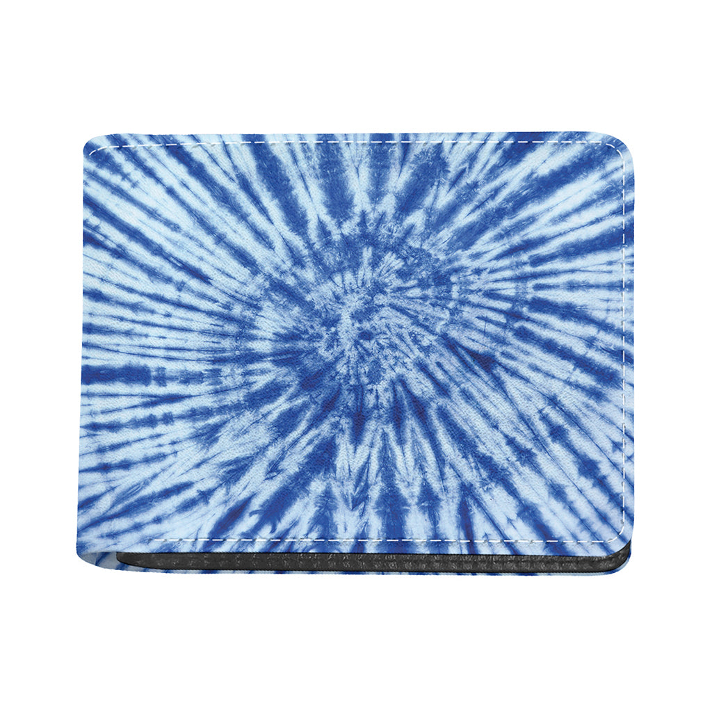 Blue Tie Dye Print Bifold Wallet