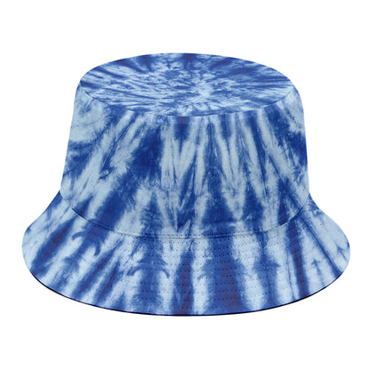 Blue Tie Dye Print Bucket Hat