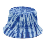 Blue Tie Dye Print Bucket Hat