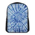 Blue Tie Dye Print Casual Backpack