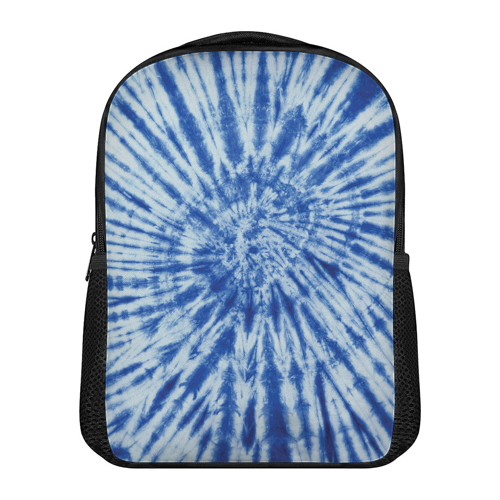 Blue Tie Dye Print Casual Backpack