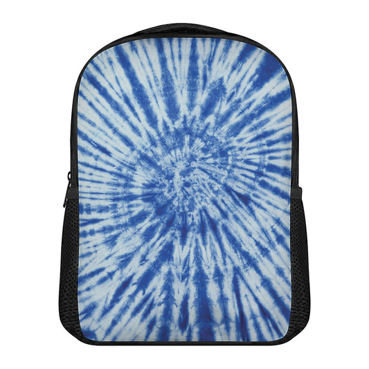 Blue Tie Dye Print Casual Backpack