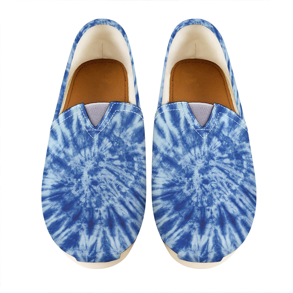 Blue Tie Dye Print Casual Shoes