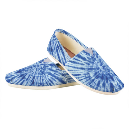 Blue Tie Dye Print Casual Shoes