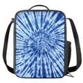 Blue Tie Dye Print Crossbody Lunch Bag