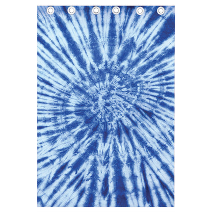 Blue Tie Dye Print Curtain
