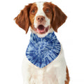Blue Tie Dye Print Dog Bandana