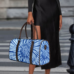 Blue Tie Dye Print Duffle Bag