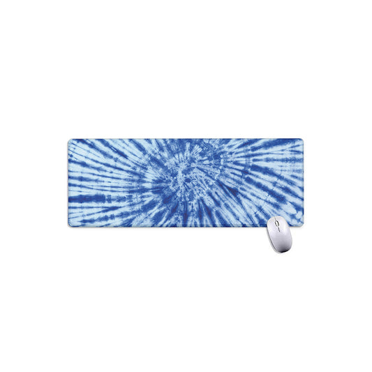 Blue Tie Dye Print Extended Mouse Pad
