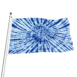 Blue Tie Dye Print Flag