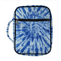 Blue Tie Dye Print Front Pocket Bible Bag