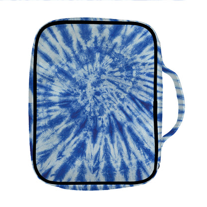 Blue Tie Dye Print Front Pocket Bible Bag