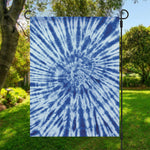 Blue Tie Dye Print Garden Flag