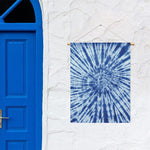 Blue Tie Dye Print Garden Flag
