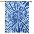 Blue Tie Dye Print House Flag