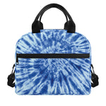 Blue Tie Dye Print Insulated Lunch Bag