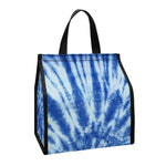 Blue Tie Dye Print Insulated Lunch Tote