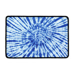 Blue Tie Dye Print Kitchen Mat