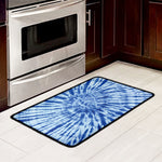 Blue Tie Dye Print Kitchen Mat