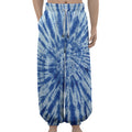 Blue Tie Dye Print Lantern Pants