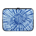 Blue Tie Dye Print Laptop Sleeve