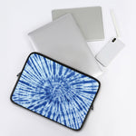 Blue Tie Dye Print Laptop Sleeve
