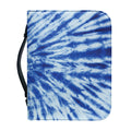 Blue Tie Dye Print Leather Bible Cover