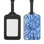 Blue Tie Dye Print Luggage Tag