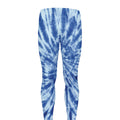 Blue Tie Dye Print Men's Leggings