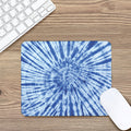 Blue Tie Dye Print Mouse Pad
