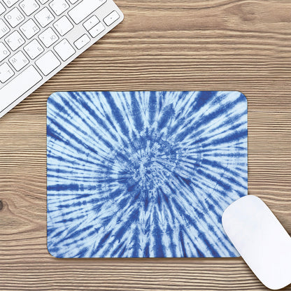 Blue Tie Dye Print Mouse Pad