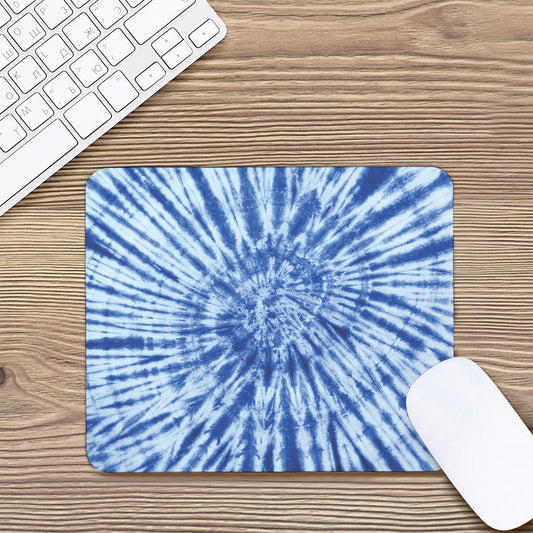 Blue Tie Dye Print Mouse Pad