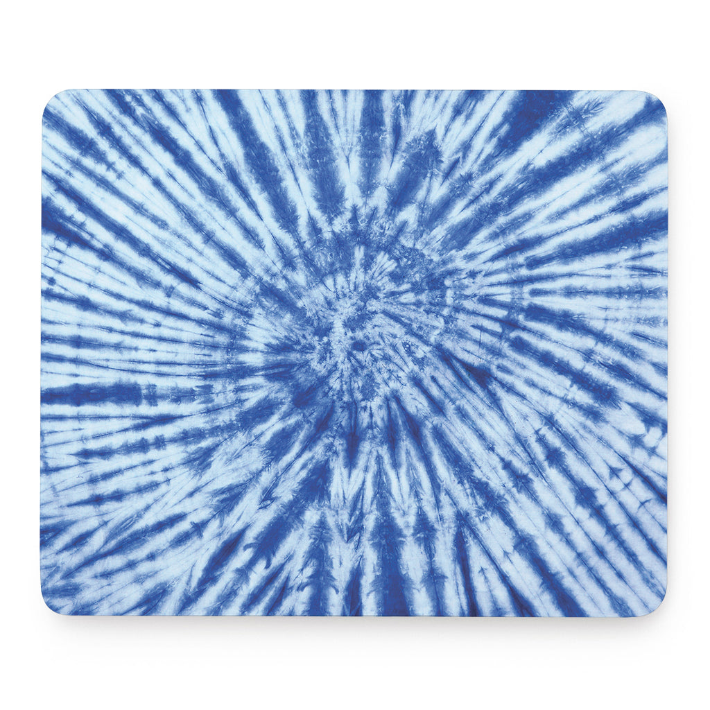 Blue Tie Dye Print Mouse Pad