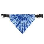Blue Tie Dye Print Over The Collar Dog Bandana