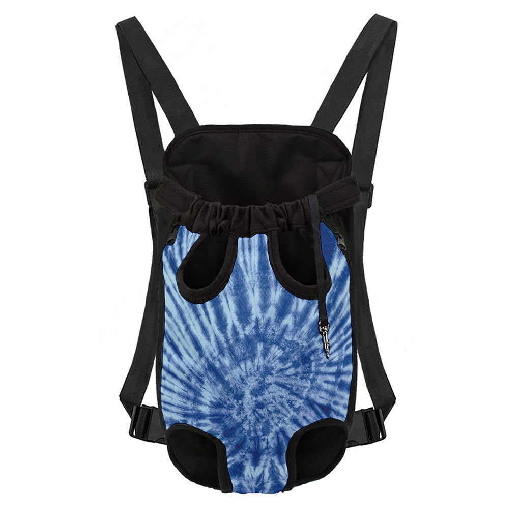 Blue Tie Dye Print Pet Carrier Backpack