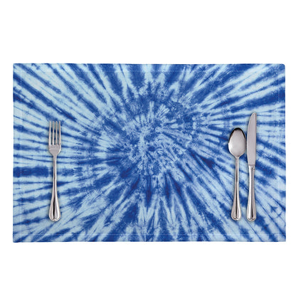 Blue Tie Dye Print Placemat