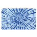 Blue Tie Dye Print Polyester Doormat