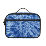 Blue Tie Dye Print Portable Lunch Bag