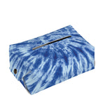 Blue Tie Dye Print Rectangle Tissue Box Cover