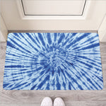 Blue Tie Dye Print Rubber Doormat