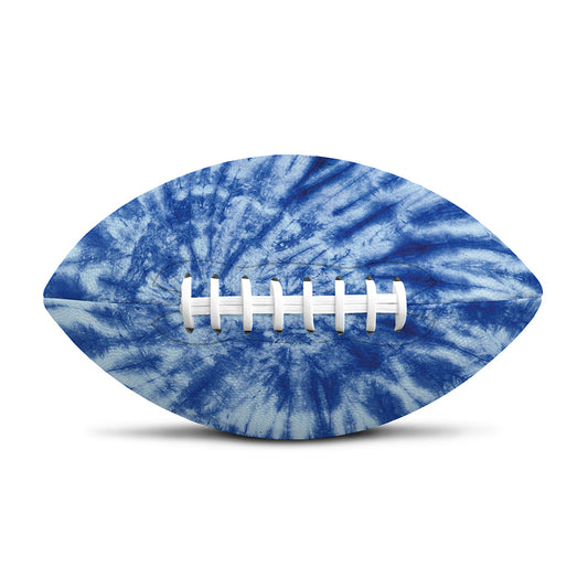 Blue Tie Dye Print Rugby Ball