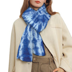 Blue Tie Dye Print Scarf