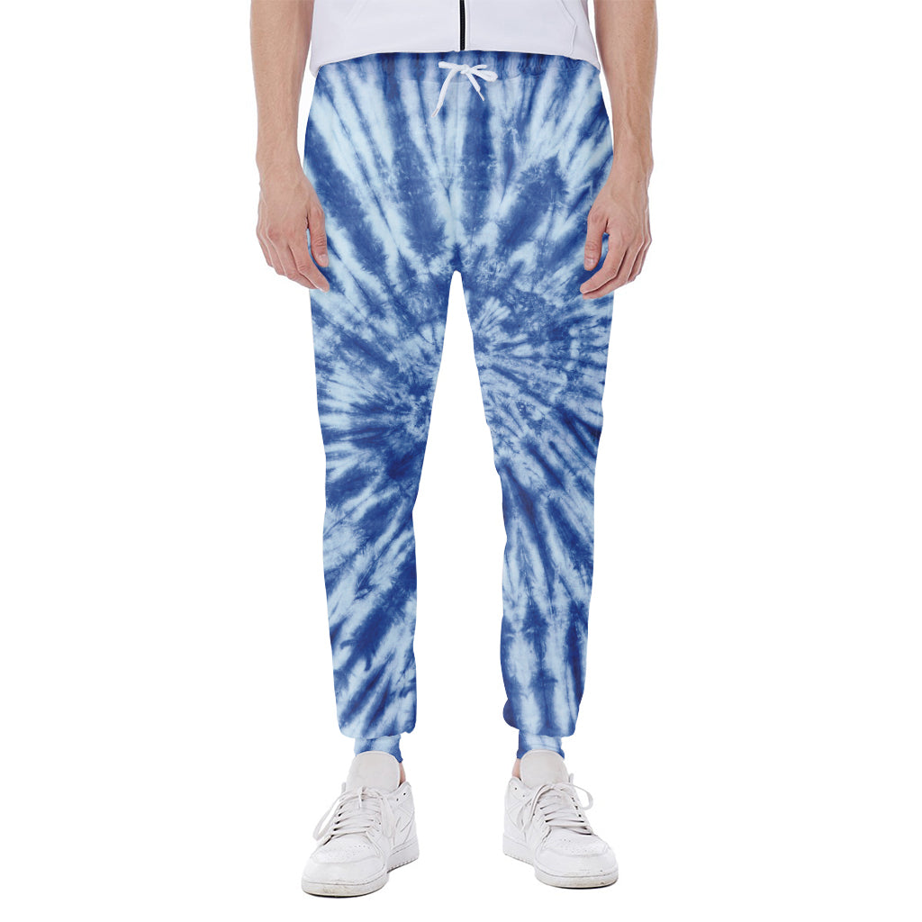 Blue Tie Dye Print Scuba Joggers
