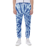 Blue Tie Dye Print Scuba Joggers