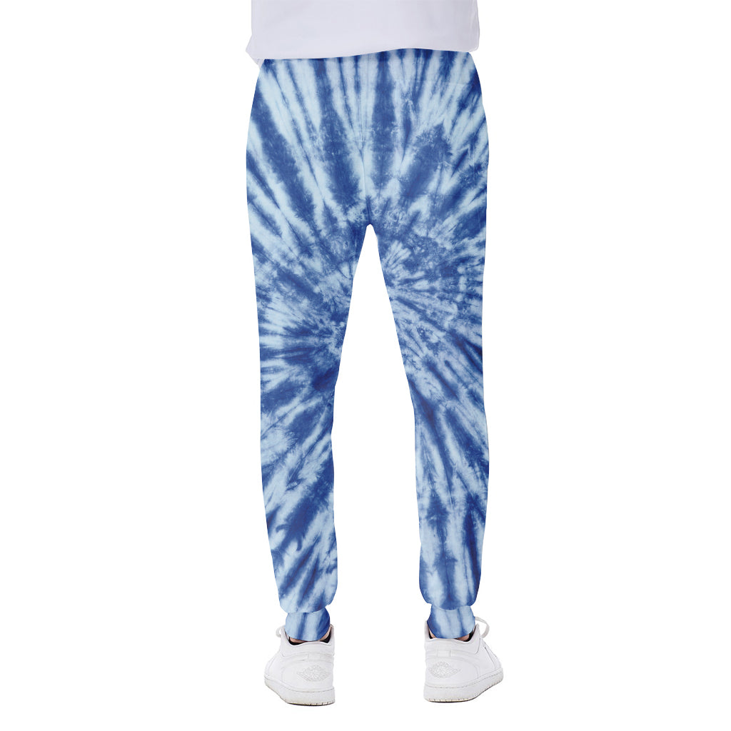 Blue Tie Dye Print Scuba Joggers