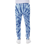 Blue Tie Dye Print Scuba Joggers
