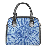 Blue Tie Dye Print Shoulder Handbag